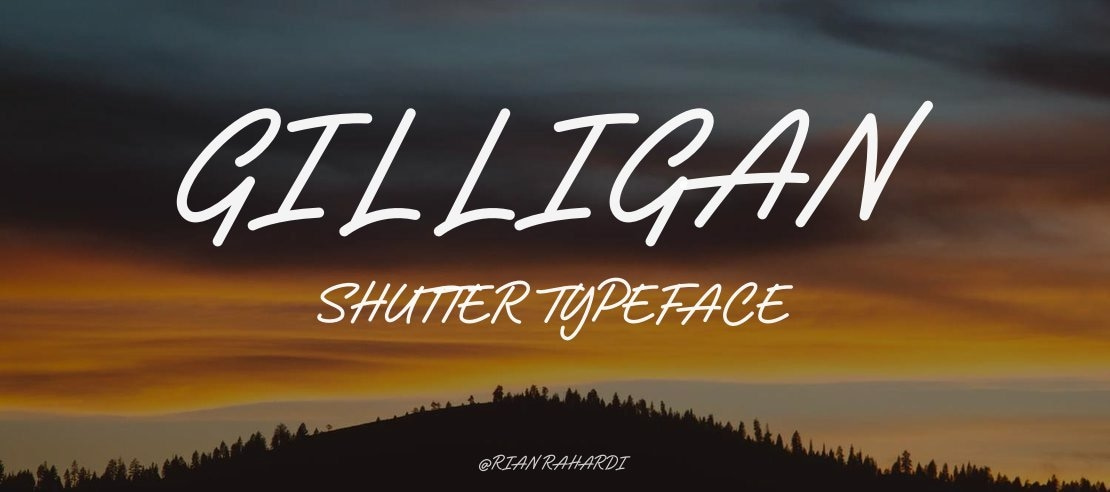 Gilligan Shutter Font