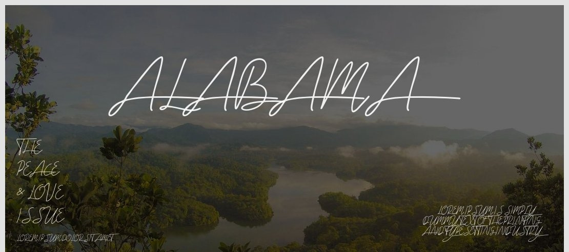 alabama Font
