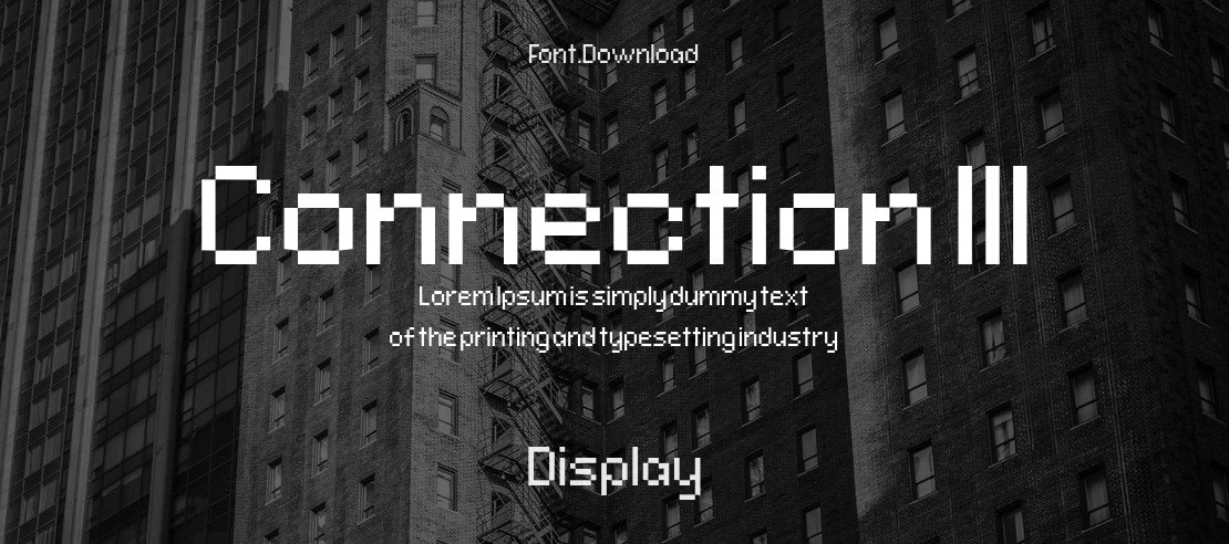Connection III Font