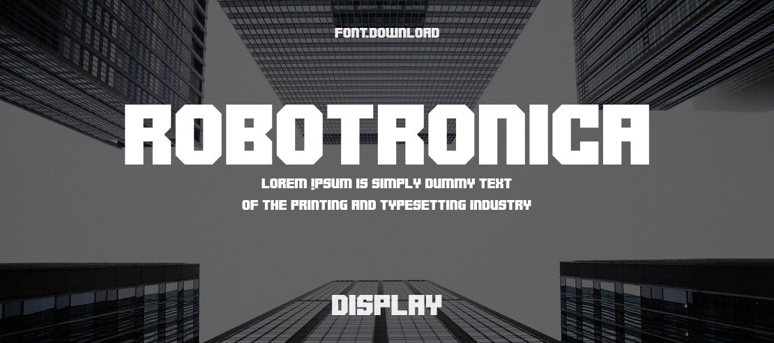 Robotronica Font Family