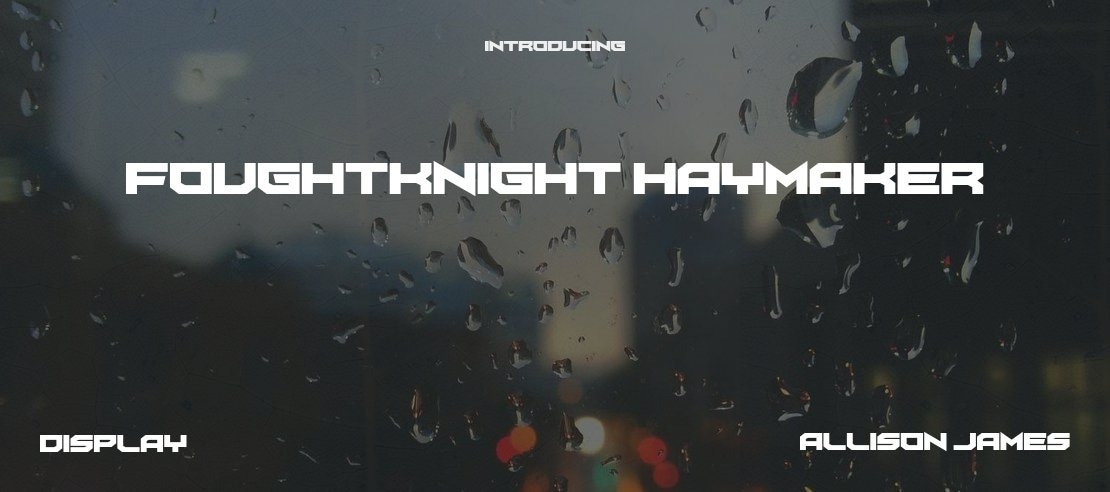 FoughtKnight Haymaker Font