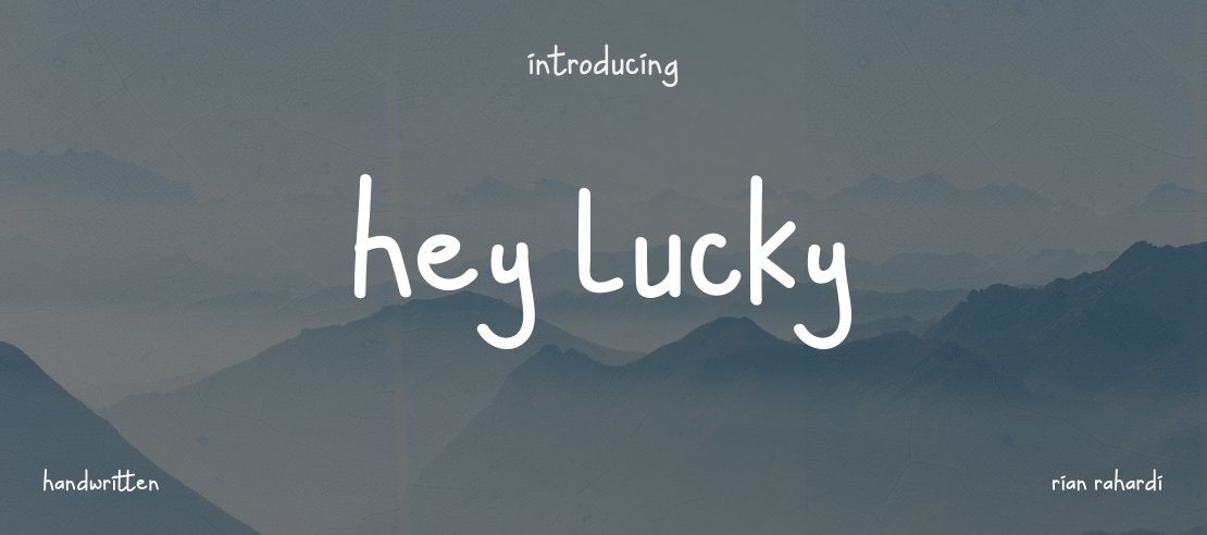 Hey Lucky Font