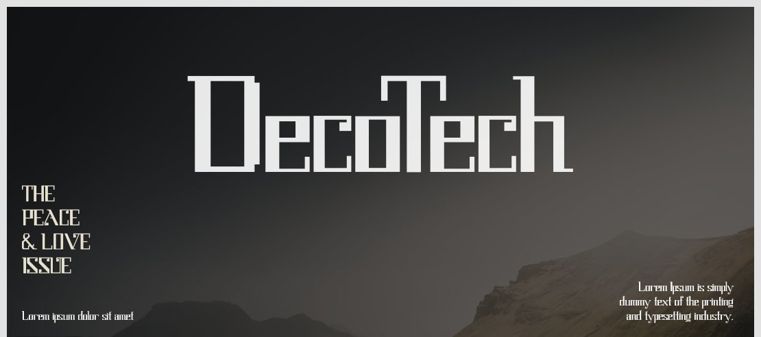 DecoTech Font