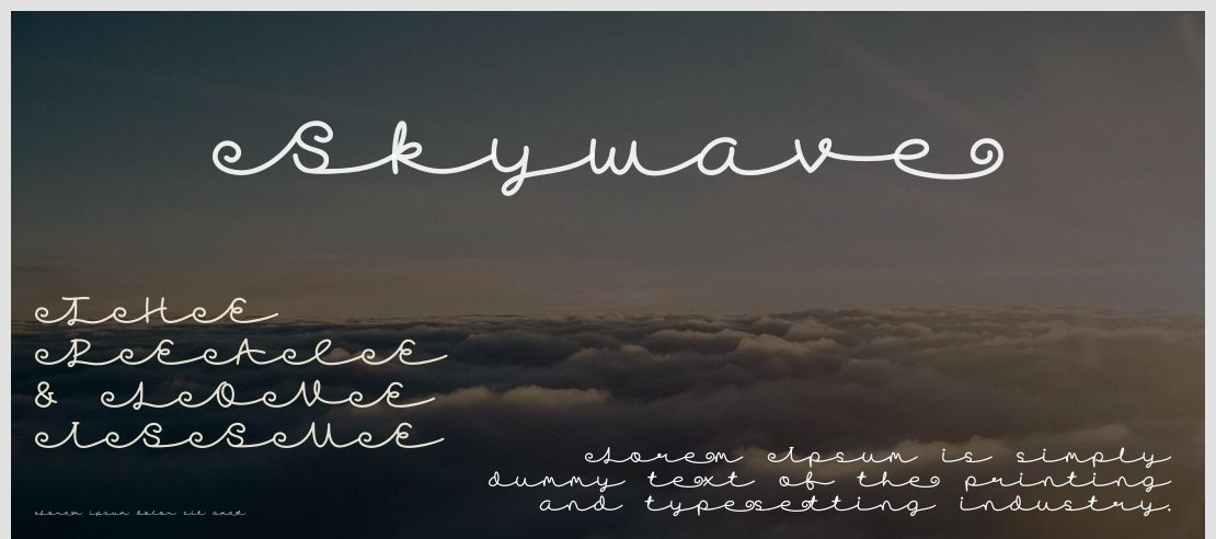 Skywave Font