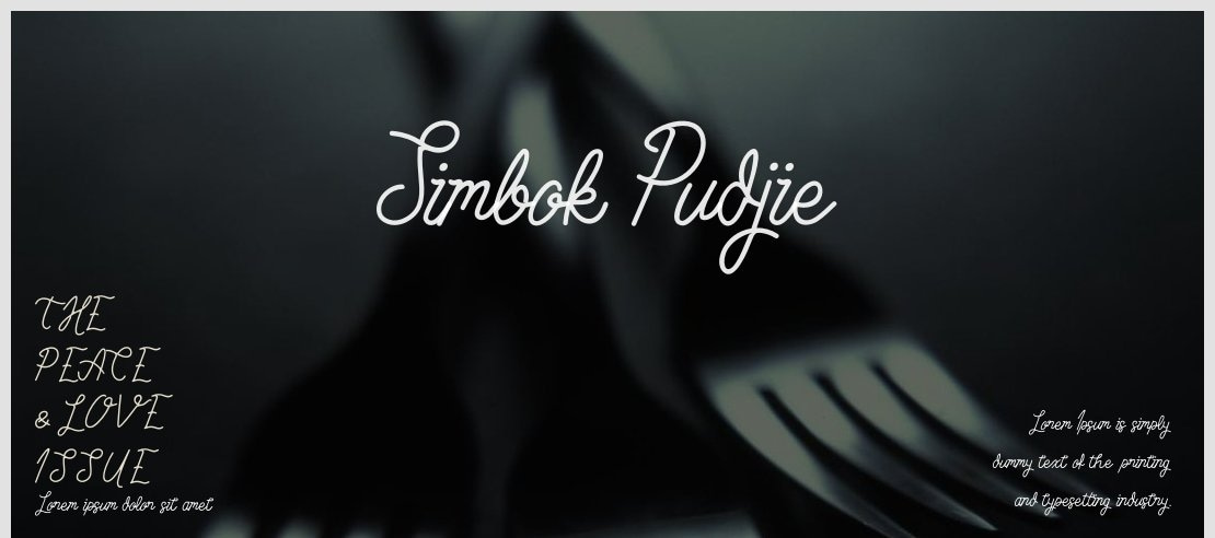 Simbok Pudjie Font