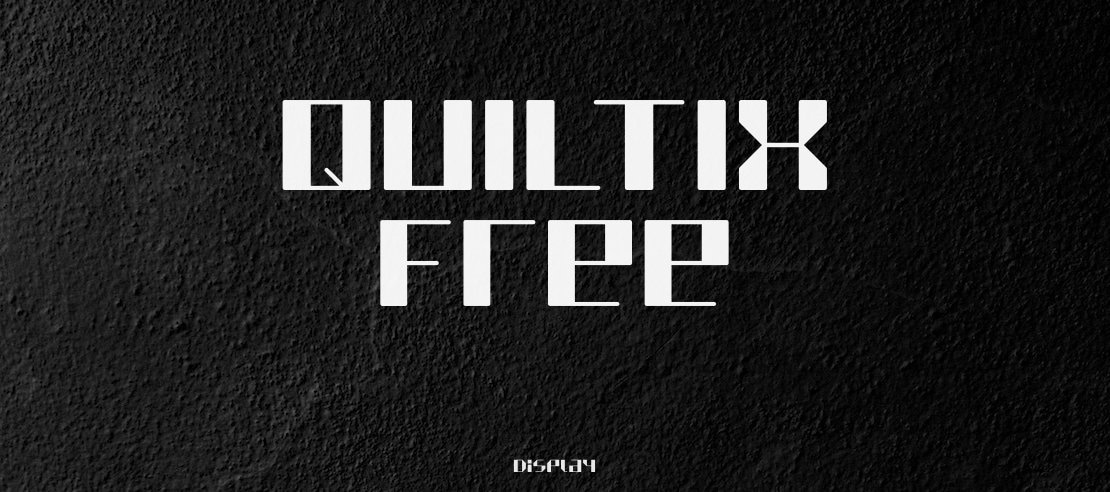 QUILTIX Free Font