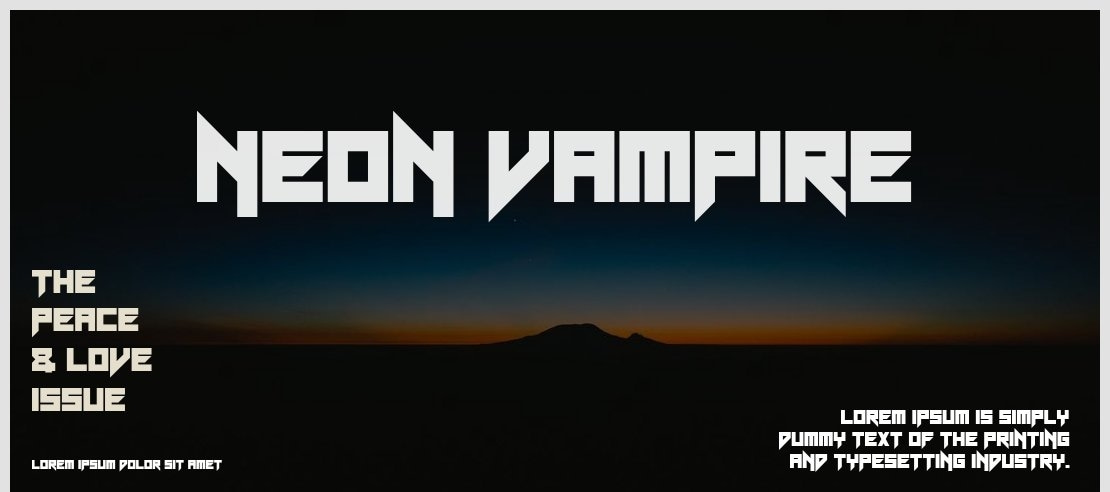 Neon Vampire Font Family