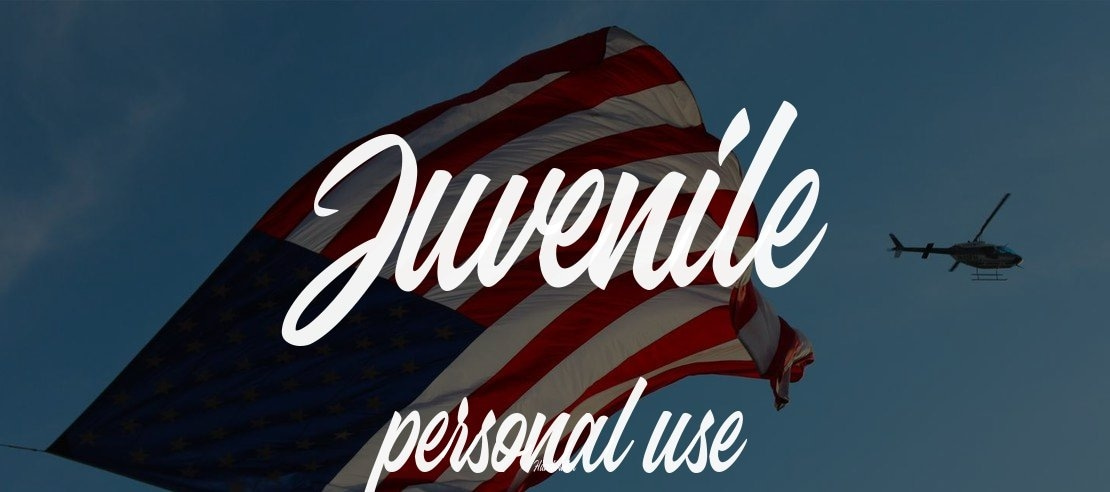 Juvenile personal use Font