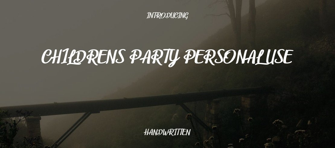 Childrens Party Personal Use Font