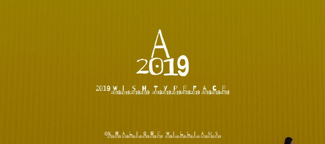 A 2019 Wish Font
