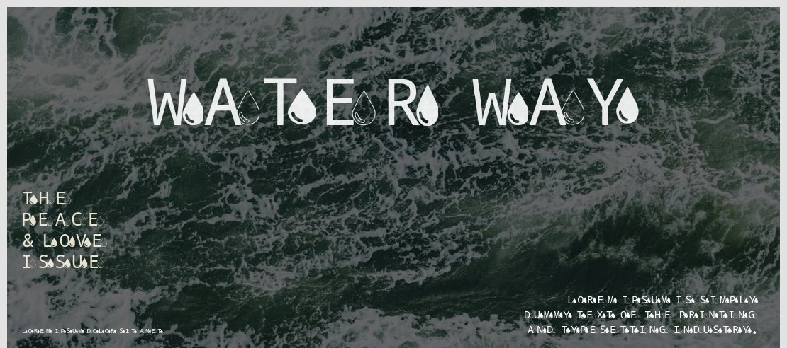 Water Way Font
