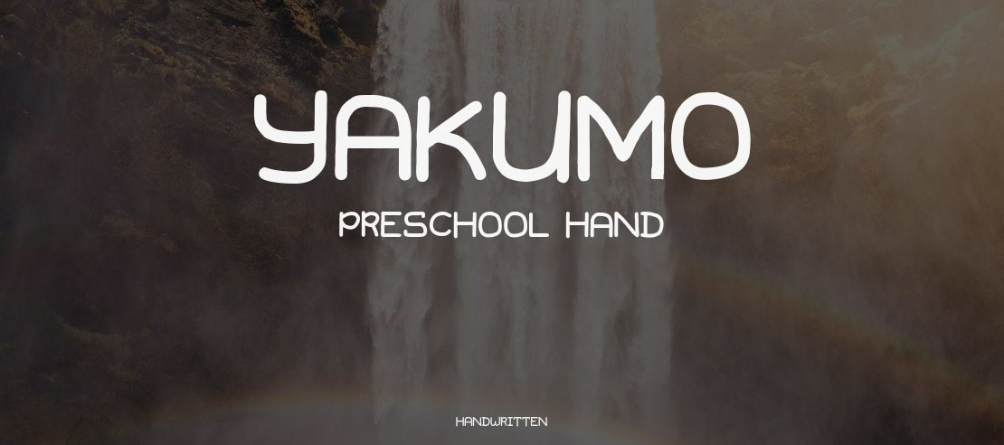Yakumo Preschool Hand Font