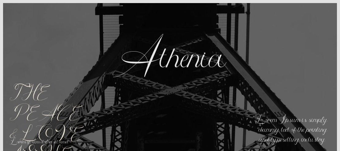 Athenia Font
