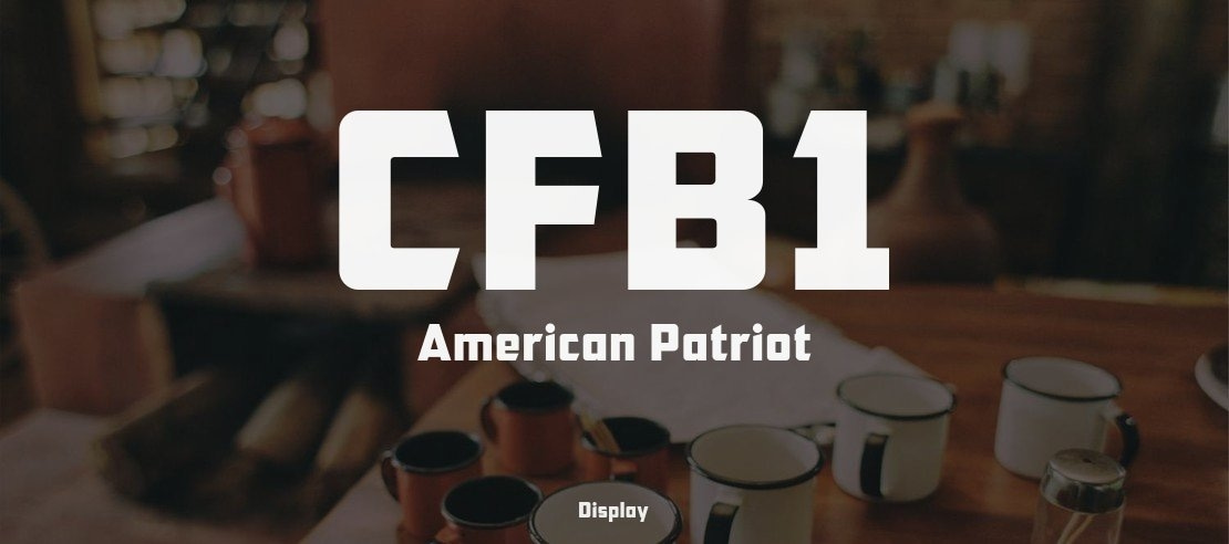 CFB1 American Patriot Font Family