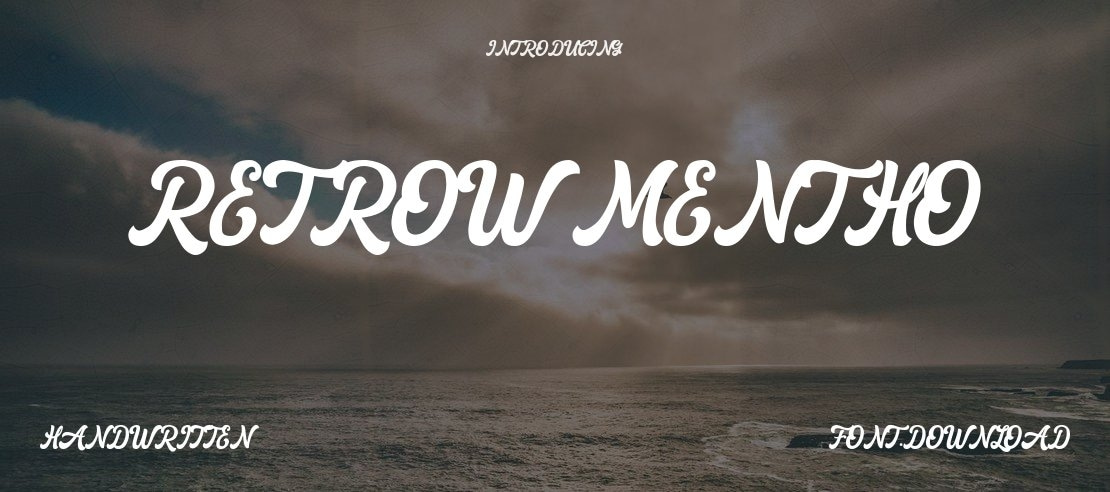 Retrow Mentho Font Family