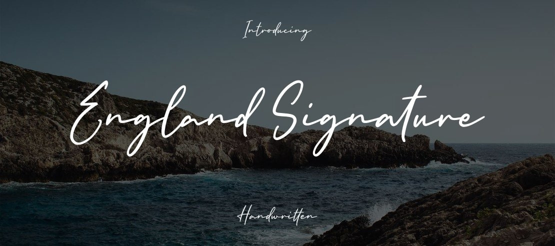 England Signature Font Family