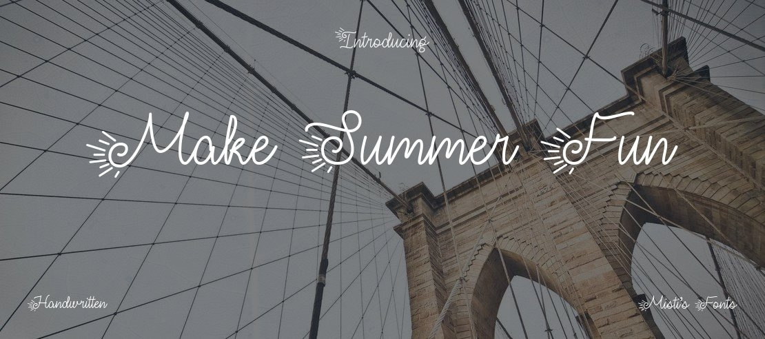 Make Summer Fun Font