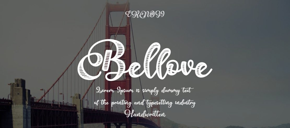 Bellove Font