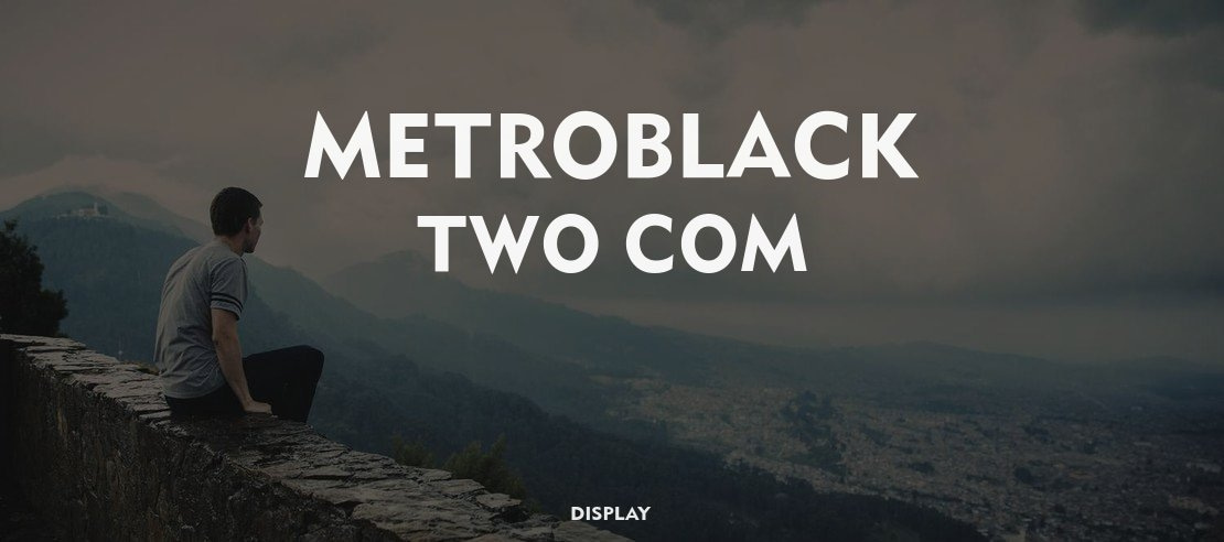 Metroblack Two Com Font