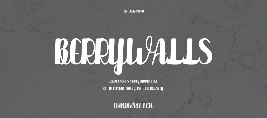 Berrywalls Font