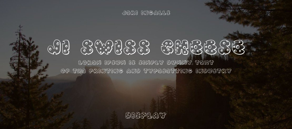 JI Swiss Cheese Font