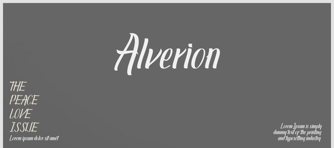 Alverion Font