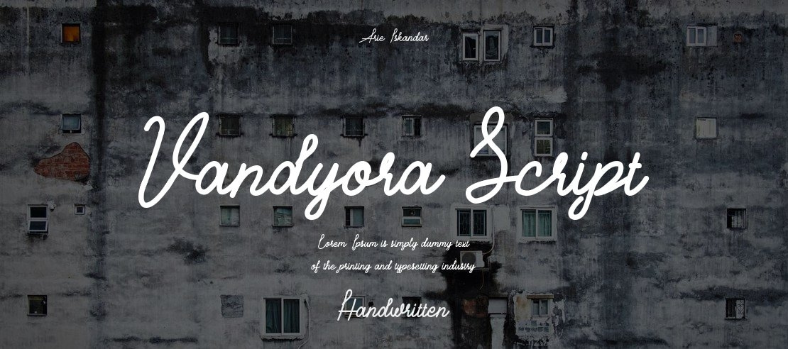 Vandyora Script Font
