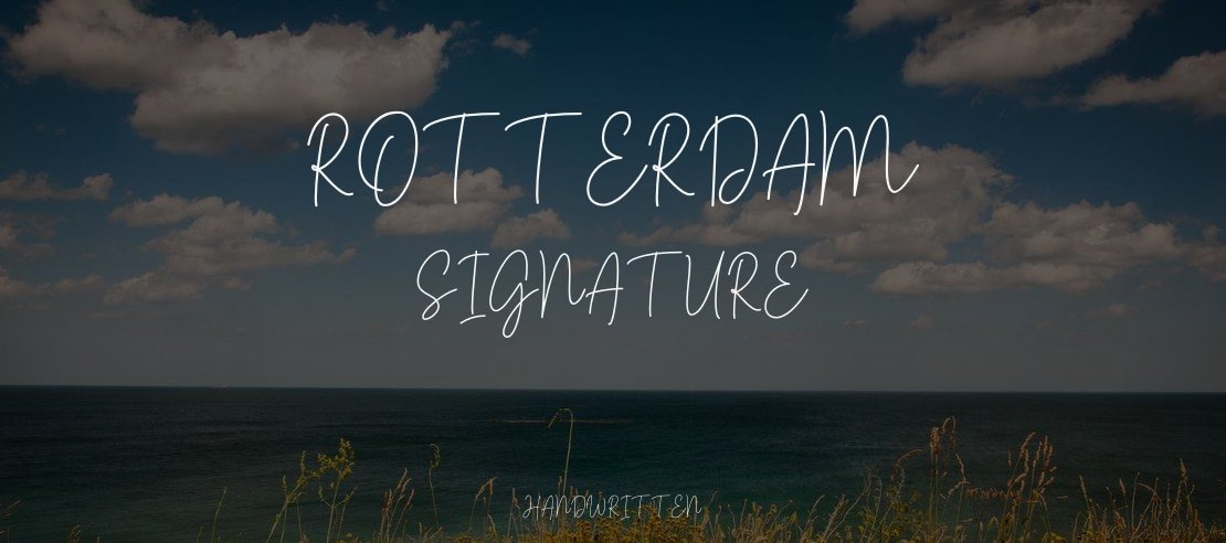 Rotterdam Signature Font