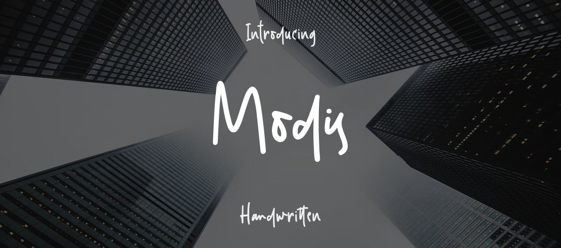 Modis Font