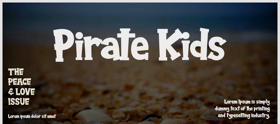 Pirate Kids Font