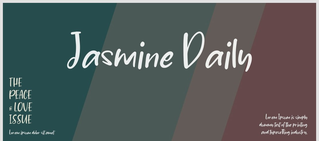 Jasmine Daily Font