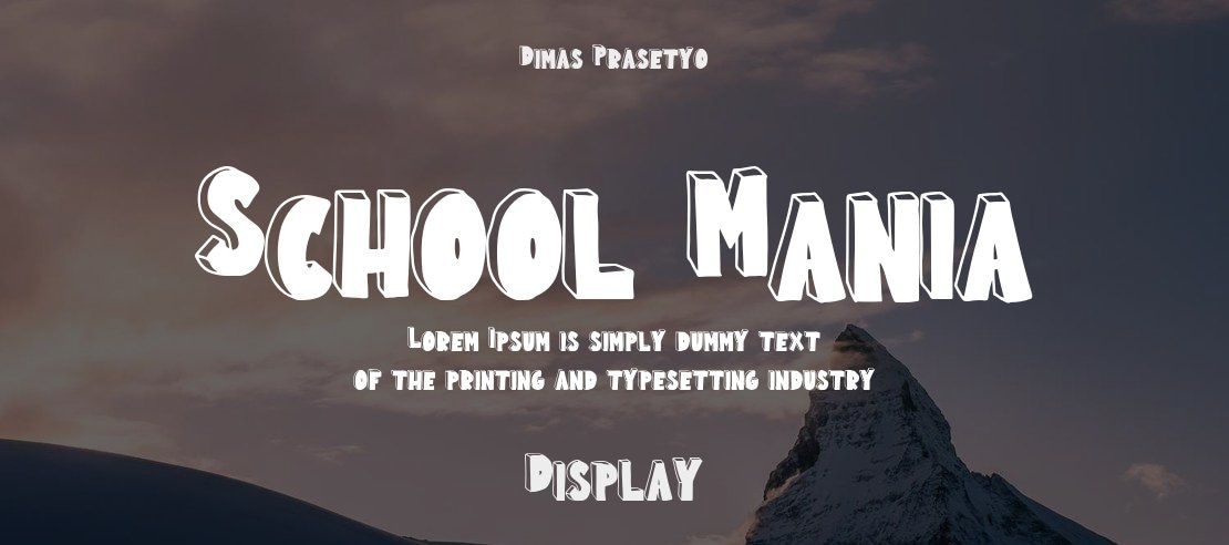 School Mania Font