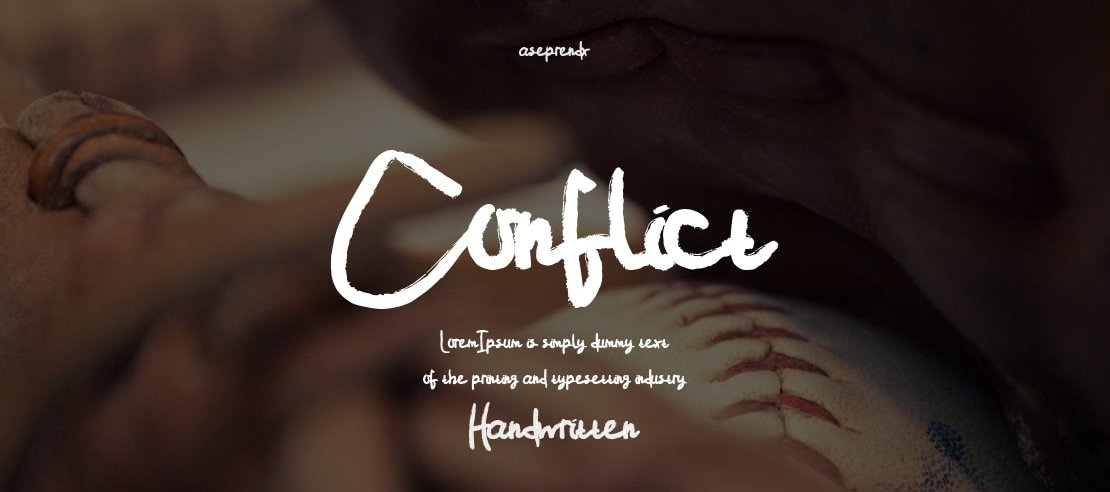 Conflict Font Family