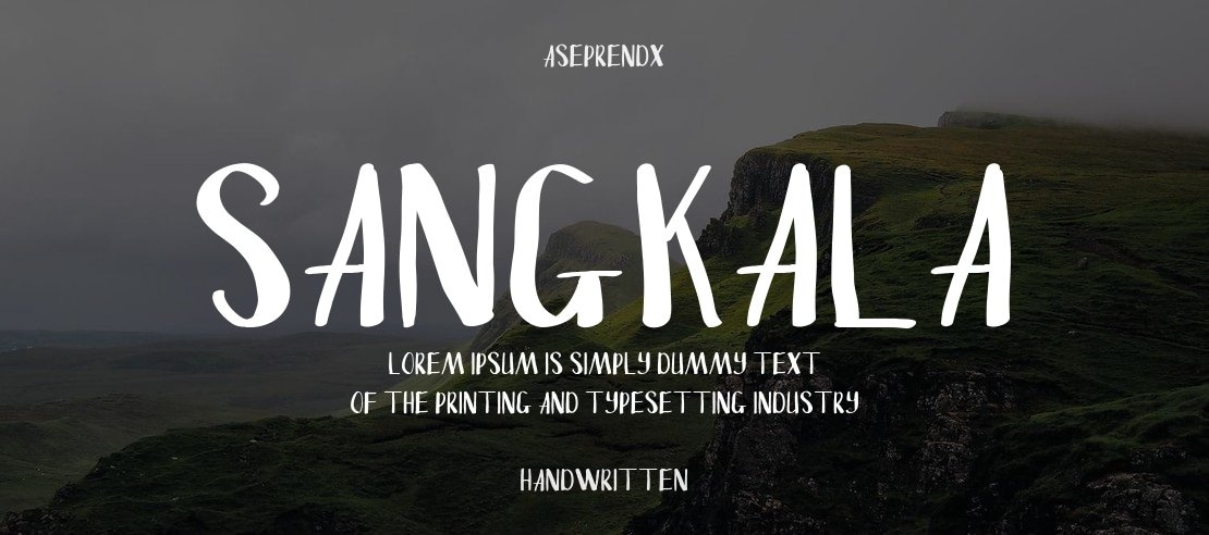 Sangkala Font