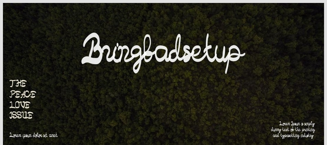 Bringbadsetup Font