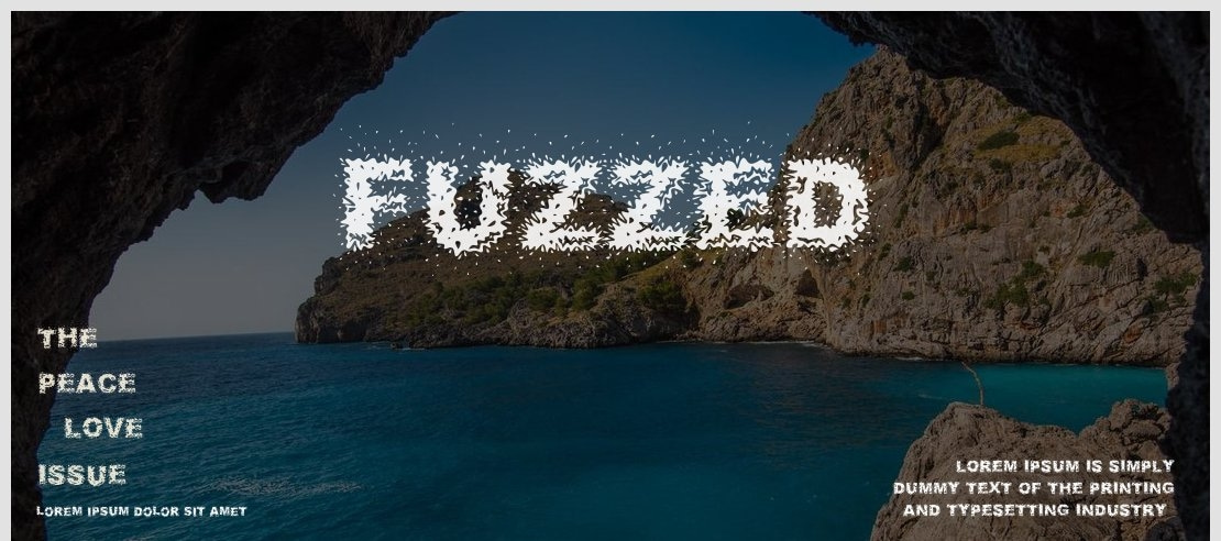 Fuzzed Font