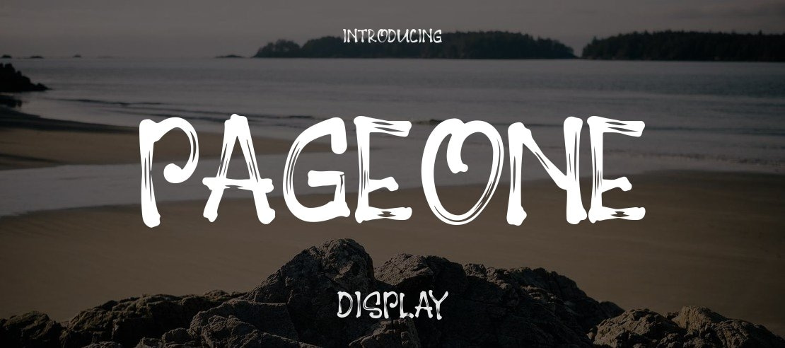 PAGEONE Font