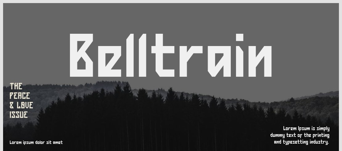 Belltrain Font