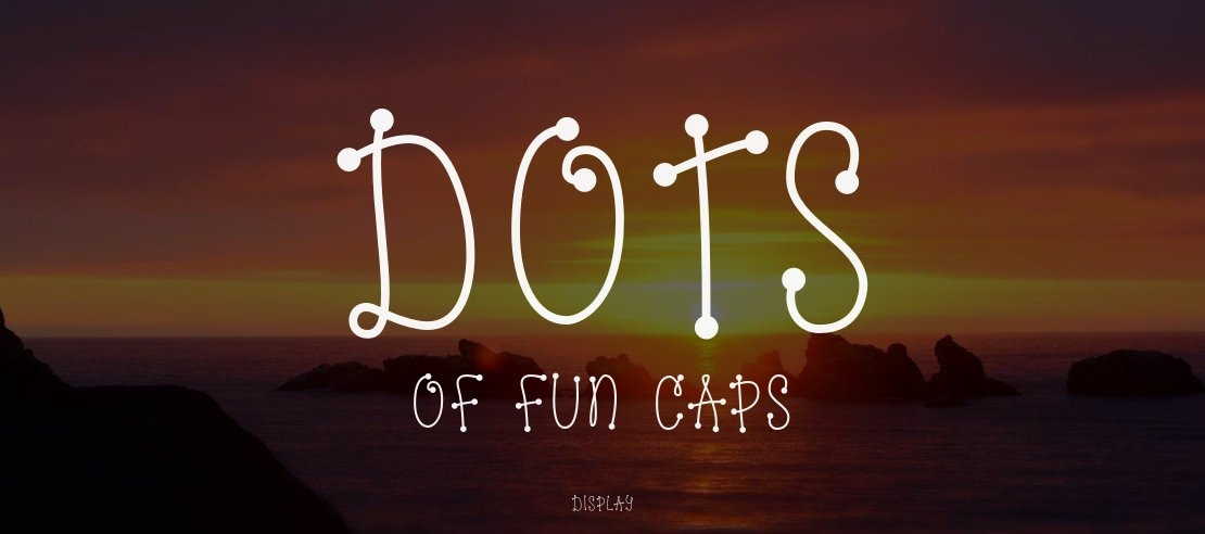 Dots of Fun Caps Font