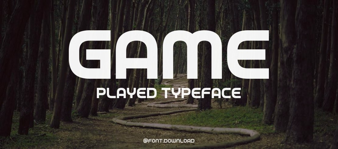 Game Played Font Family