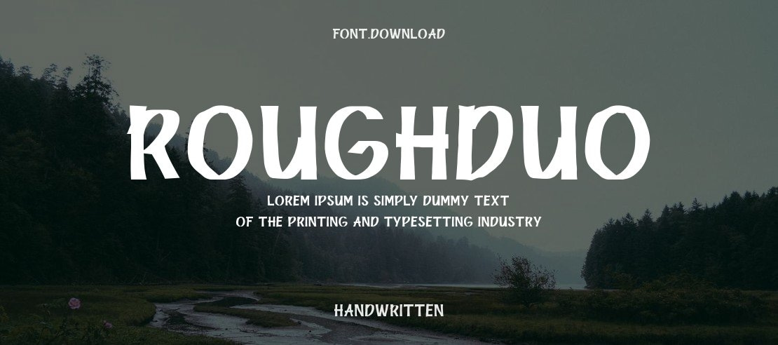 RoughDuo Font