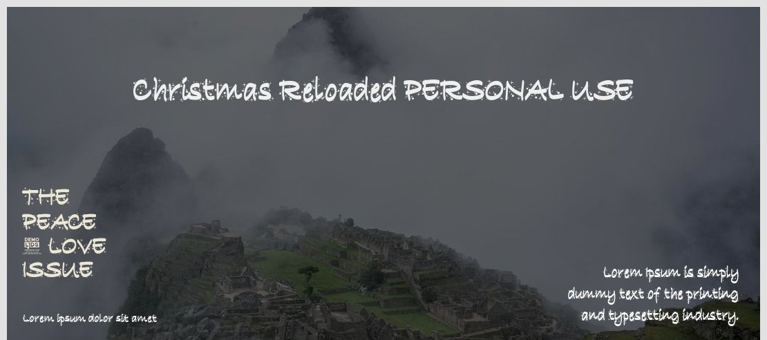 Christmas Reloaded PERSONAL USE Font