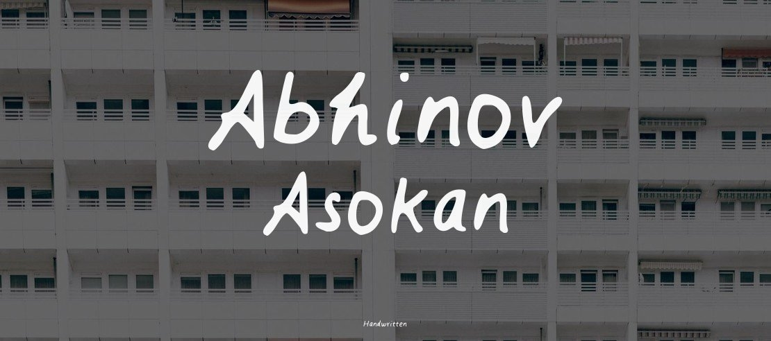 Abhinov Asokan Font Family