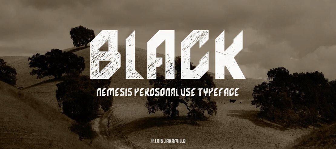 Black Nemesis Perosonal USE Font Family