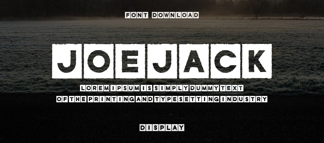 JoeJack Font