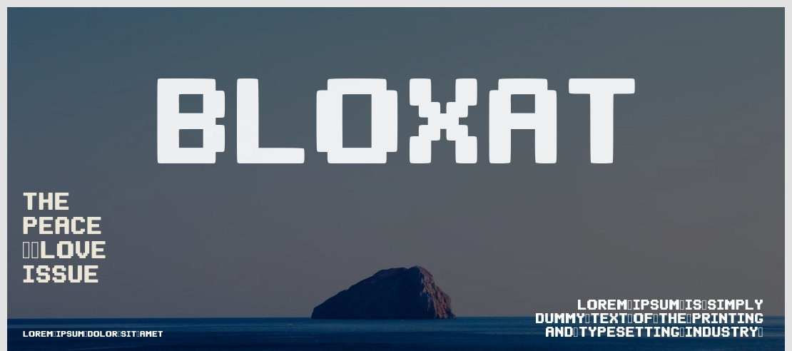 BLOXAT Font