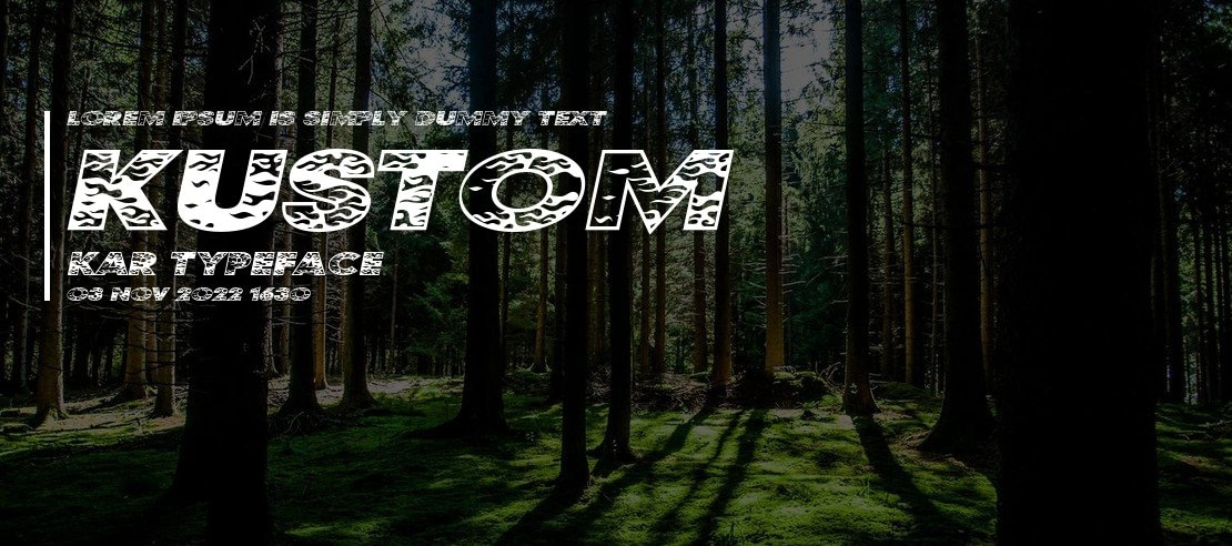 Kustom Kar Font