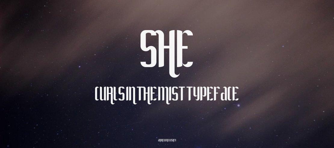 She Curls In The Mist Font