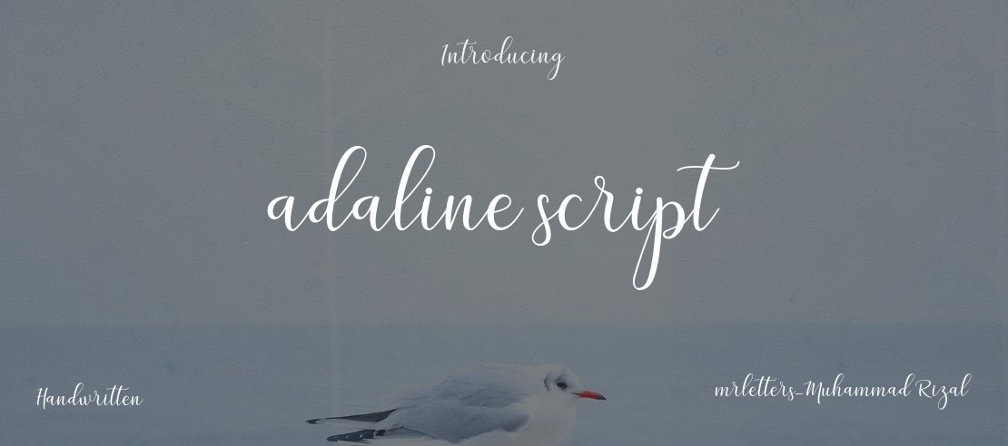 adaline script Font