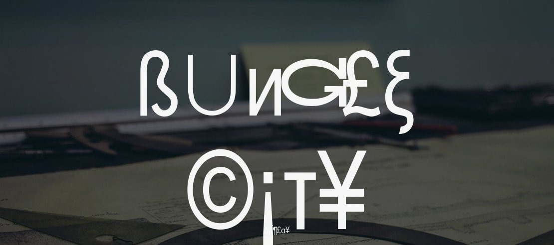 Bungle City Font